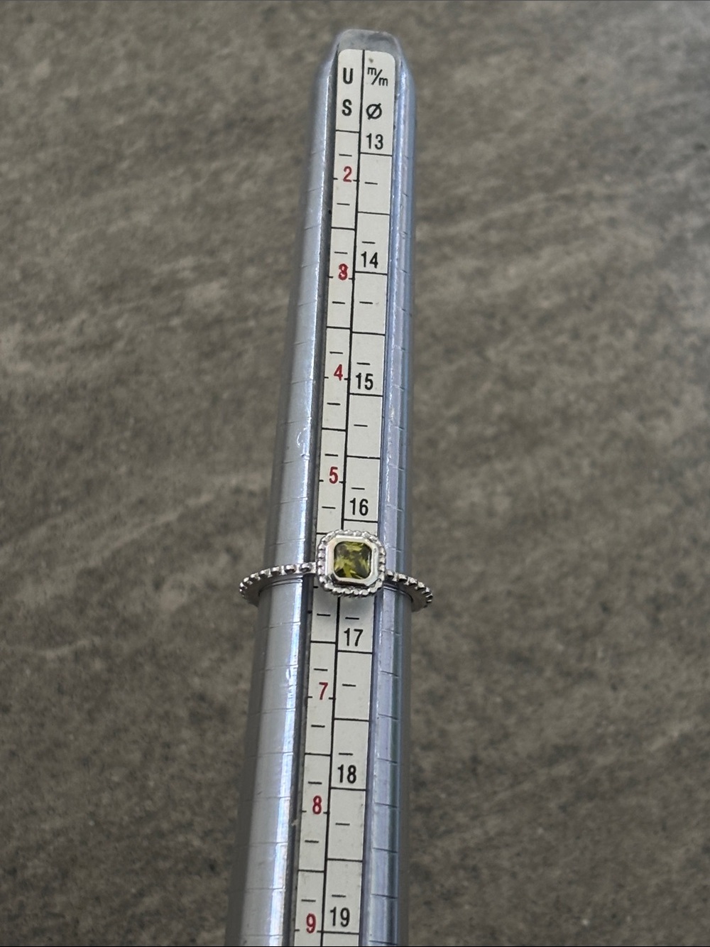 Fine Jewelry: .925 Sterling Silver
Green Peridot Gemstone Halo Ring